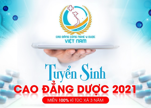 Cao đẳng Công Nghệ Y Dược Việt Nam tuyển sinh cao đẳng Dược miễn 100% ký túc xá 3 năm